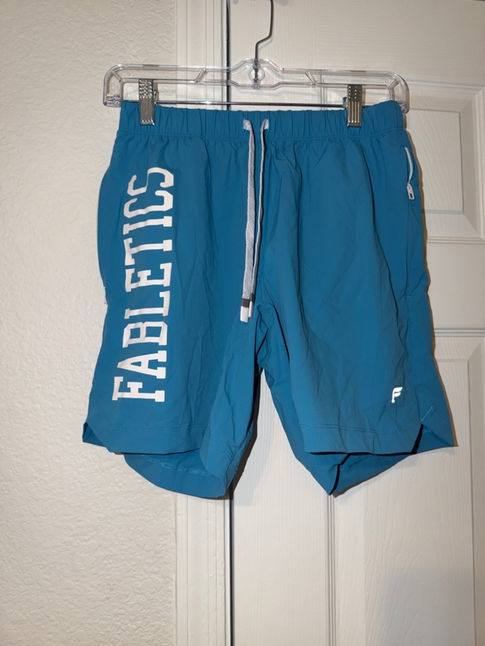 Fabletics Men’s Athletic Shorts in Teal Blue